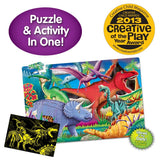 Puzzle Doubles! Glow In The Dark - Dino 100 Piece Puzzle