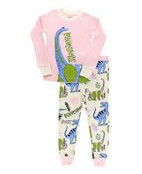 Youth Pink Dinosnore PJ Set