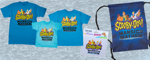Scooby-Doo! Mansion Mayhem shirts, bag, decal stickers and more.