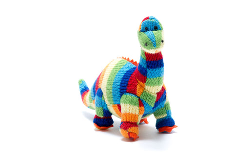 Knit Bold Stripe Diplodocus