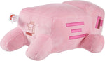 Side view of Minecraft Pig Plush.