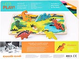 Dinosaur 16 Piece Wood Puzzle & Playset