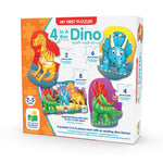 My First Puzzles Set: 4-In-A-Box Dino Puzzles