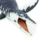 Closeup shot of Kronosaurus head showing details of teeth, tongue, and other head and mouth textures on the model. 