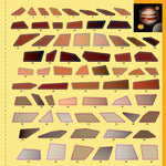 Image of the sticker sheet for completing the Jupiter image.  Each sticker is numbered to make it easy to create the sticker paintings in the book.