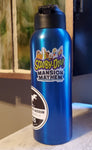 Scooby-Doo! Mansion Mayhem Decal sticker in use on a blue water bottle.