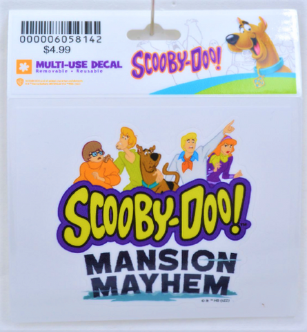 Scooby-Doo! Mansion Mayhem exhibit logo decal.